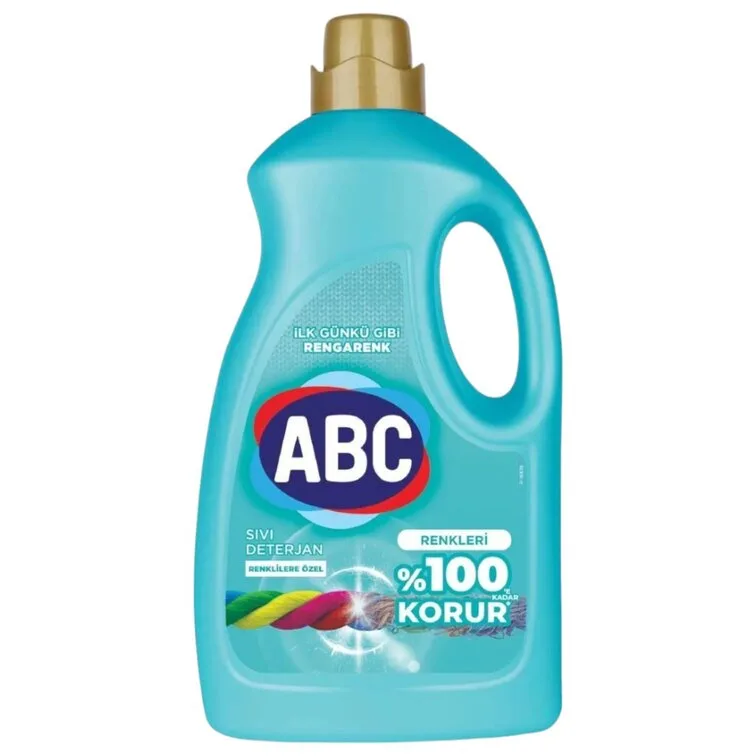 Gel lichid pentru rufe colorate  ABC COLOR 3.000 ml