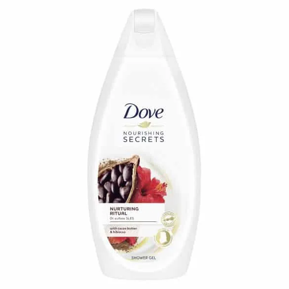 Gel de duș Dove unt de cacao și hibiscus - 225 ml