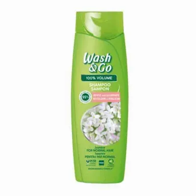 Wash & Go Шампоан с жасмин за обем за нормална коса х370 мл