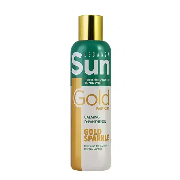 Tonic răcoritor după plajă cu particule de aur Leganza sun, 200 ml