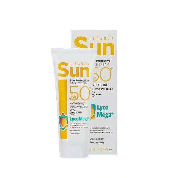 Protecție solară pentru față Leganza Sun, SPF50, 75 ml