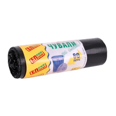 Saci de gunoi EP Eco Series, 80 l, 15 bucăți