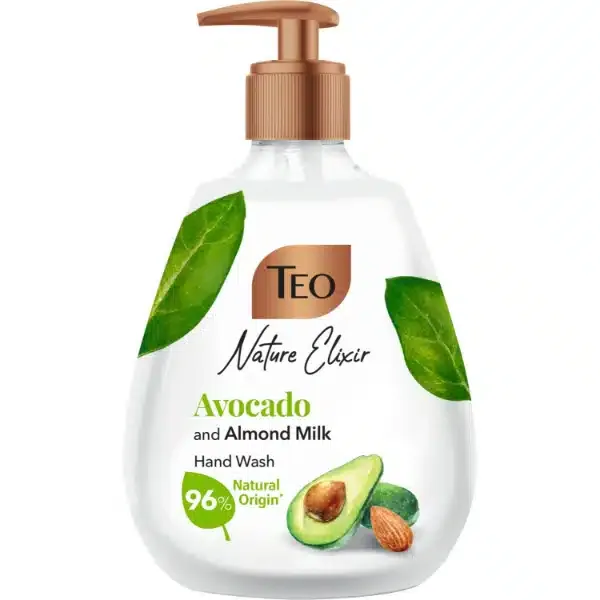 Teo Liquid Soap – Avocado & Almond, 300 ml, Pump