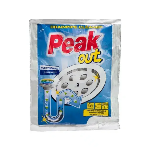 Peak Out Drain Unblocker, Cold Water Formula, 60 g
