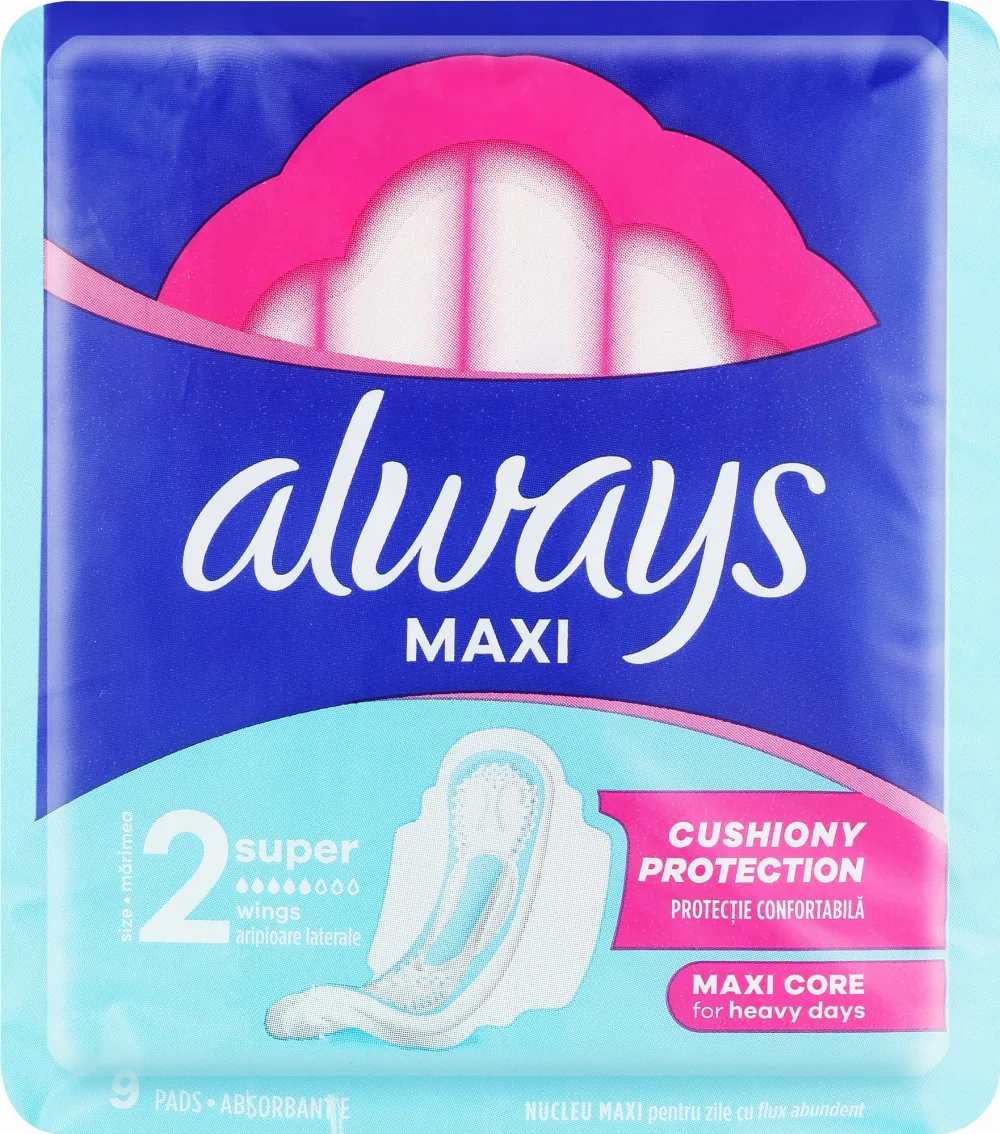 Tampoane Always Clasic Super, zonă de protecție 3D, 9 bucăți