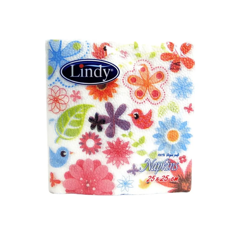 Lindy Napkins – 25x25 cm, 40 pcs, Decorated