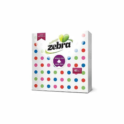 Салфетки Zebra – 33х33 см, 45 бр, на точки