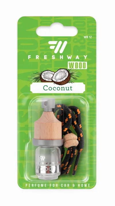 Parfum auto Fresh Way , Coconut , sticla fara rezerva