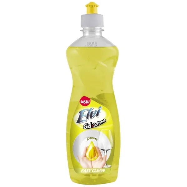 Detergent de vase Elvi gel – Lemon, 500 ml