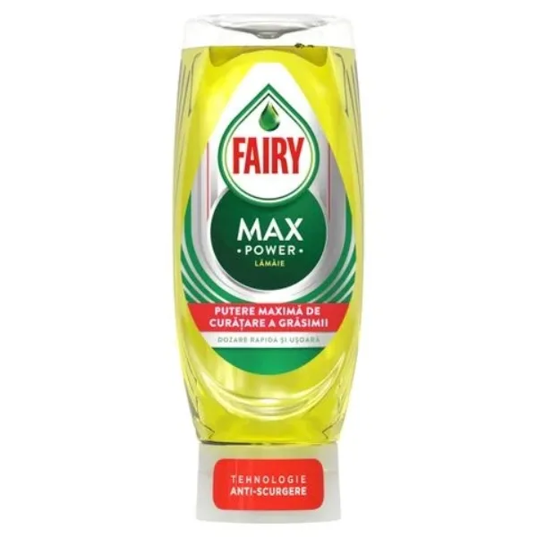 Fairy MAX Power Dishwashing Liquid – Lemon, 450 ml