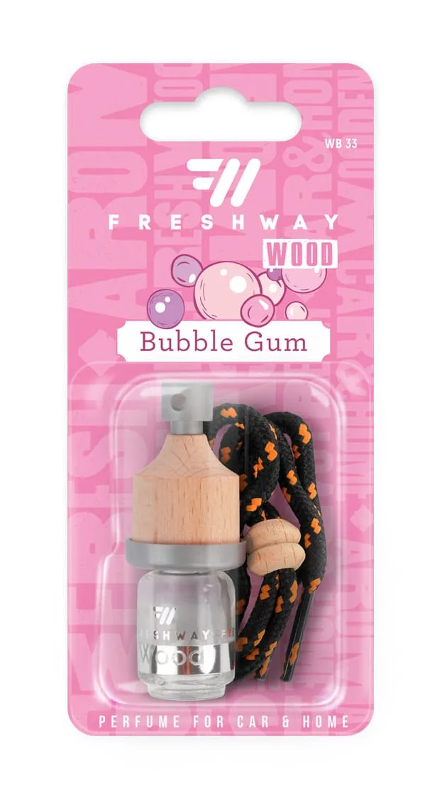 Parfum auto Fresh Way , Bubble Gum , sticla fara rezerva