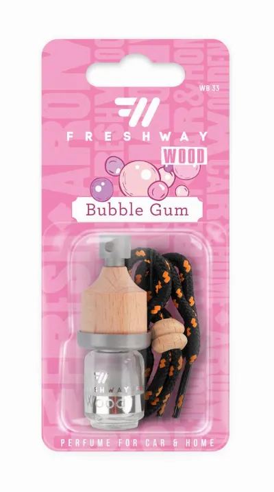 Parfum auto Fresh Way , Bubble Gum , sticla fara rezerva