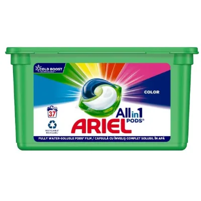 Ariel All in 1 Color Laundry Gel Capsules – 37 capsules x 23.8 g