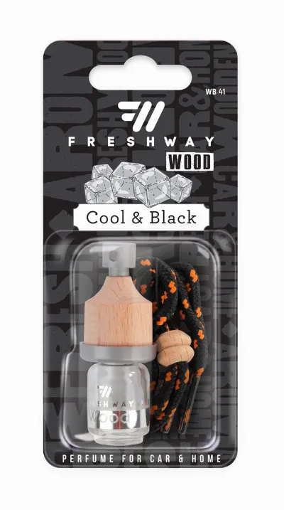 Parfum auto Fresh Way , Cool&Black , sticla fara rezerva