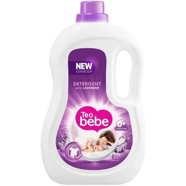 Detergent lichid pentru rufe Theo Bebe – Lavanda, 1.1 l, 20 doze