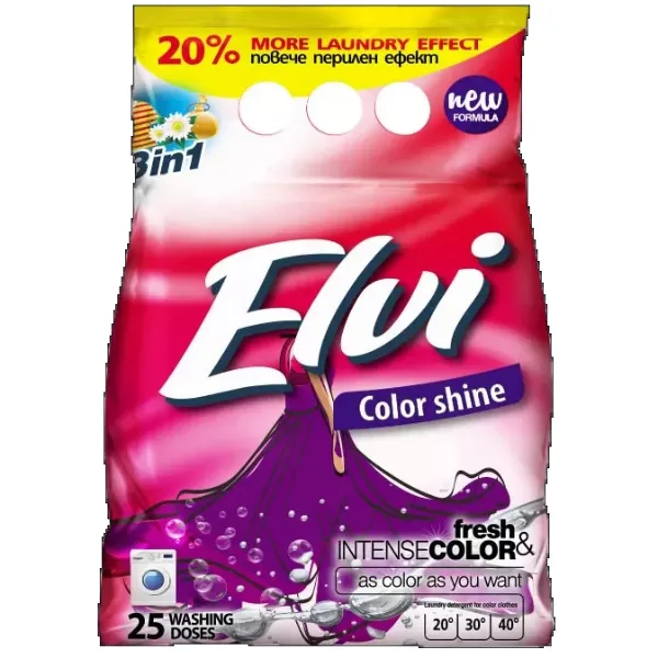 Elvi Automat Laundry Detergent – Color Shine, 2 kg
