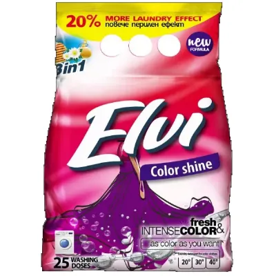 Detergent de rufe Elvi Automat – Color Shine, 2 kg