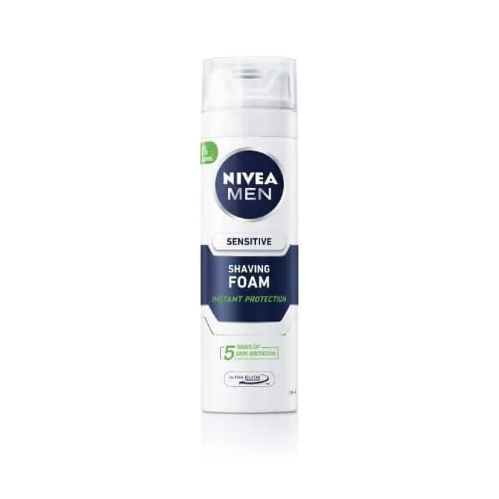 Spumă de ras Nivea, Sensitive, 200 ml
