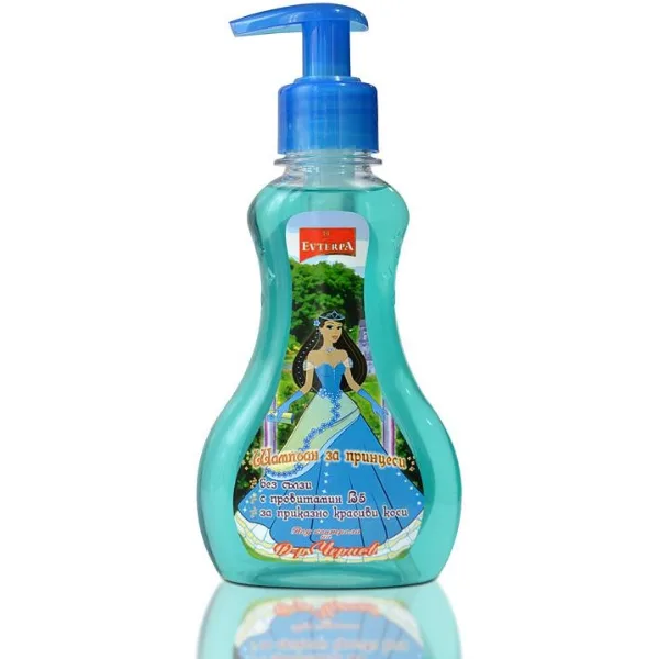 Șampon pentru copii Evterpa, pentru prințese, albastru, 170 ml