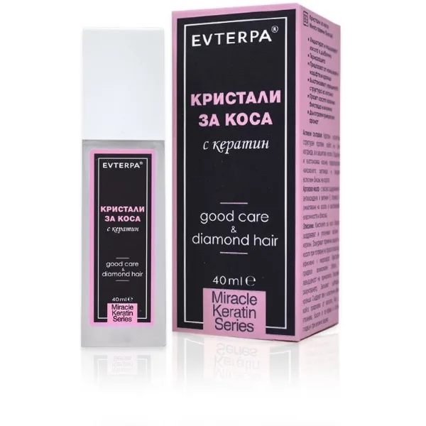 Evterpa Hair Crystals with Keratin, 40 ml