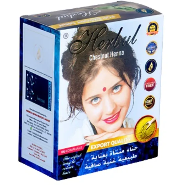 Henna indiană pentru păr Herbul – Henna de castan, 10 g