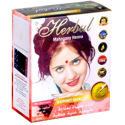 Индийска къна за коса Herbul – Mahogany Henna, 0 гр