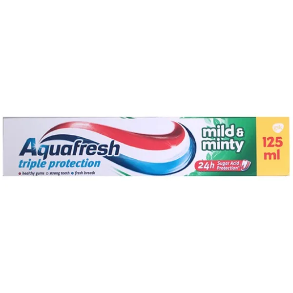 Pastă de dinți Aquafresh Mild&Minty tub, 125 ml
