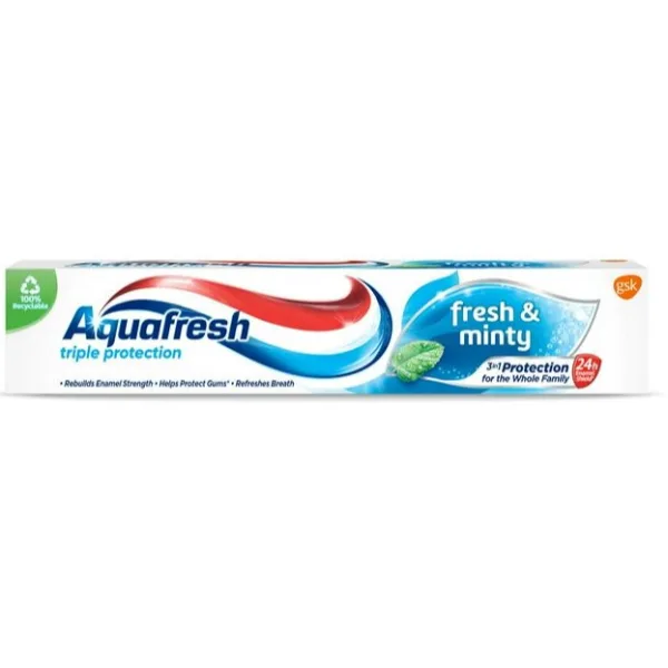Aquafresh Fresh & Minty Toothpaste Tube, 50 ml