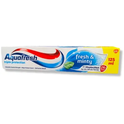 Aquafresh Fresh & Minty Toothpaste Tube, 125 ml