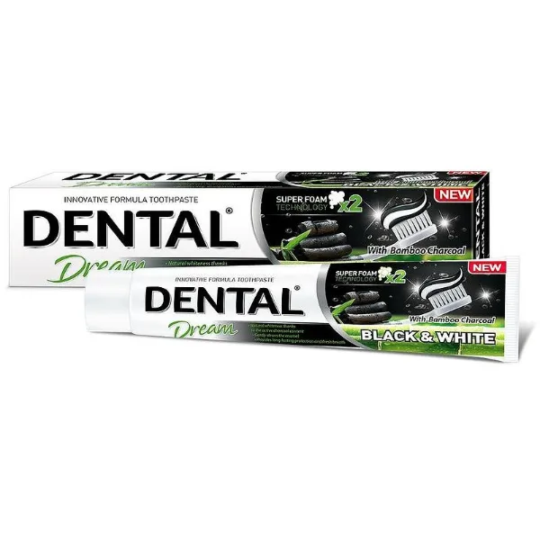 Dental Dream Black & White Toothpaste, 100 ml