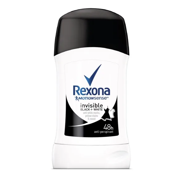 Rexona Deo Stick – Black & White + Invisible, 40 ml