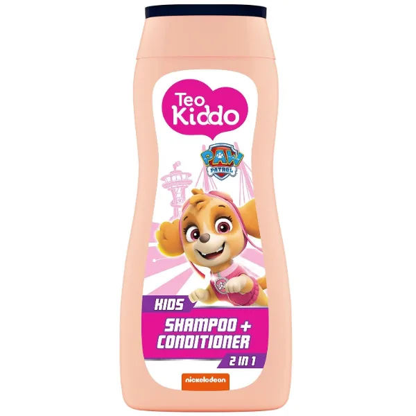 Teo Kiddo 2в1, шампоан с балсам за момичета, 200 мл