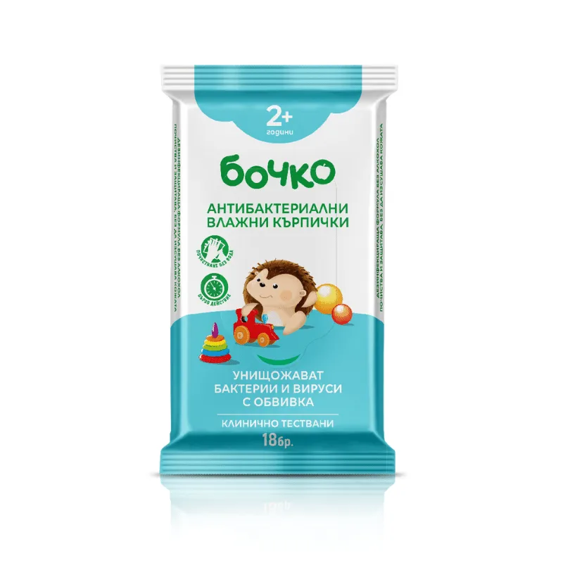 Bochko Antibacterial Wet Wipes – 18pcs