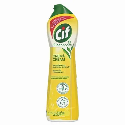 Detergent de curățare Cif Cleanboost Cream Lemon – 500 ml
