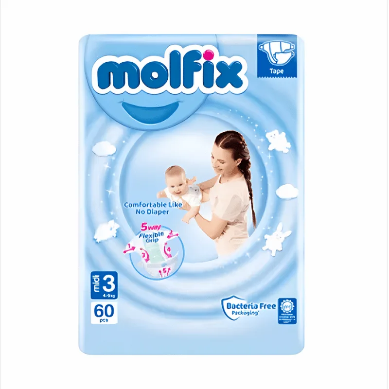 Scutece Molfix 60 pcs, 4-9 kg