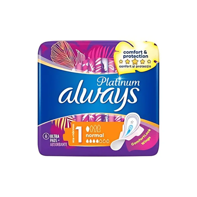 Absorbante Always Platinum, de zi, 8 pcs