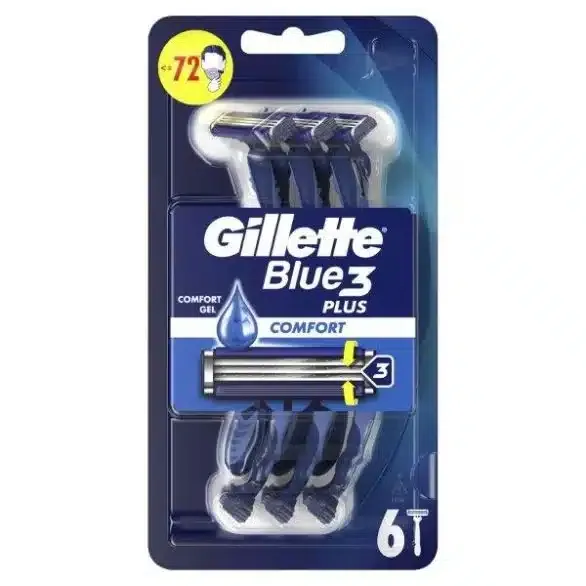 Gillette Blue 3 Razor – 6pcs