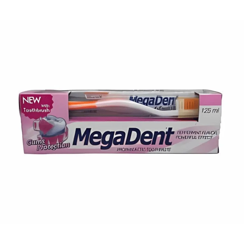 Megadent Gums Protection Toothpaste – 125ml + free Toothbrush