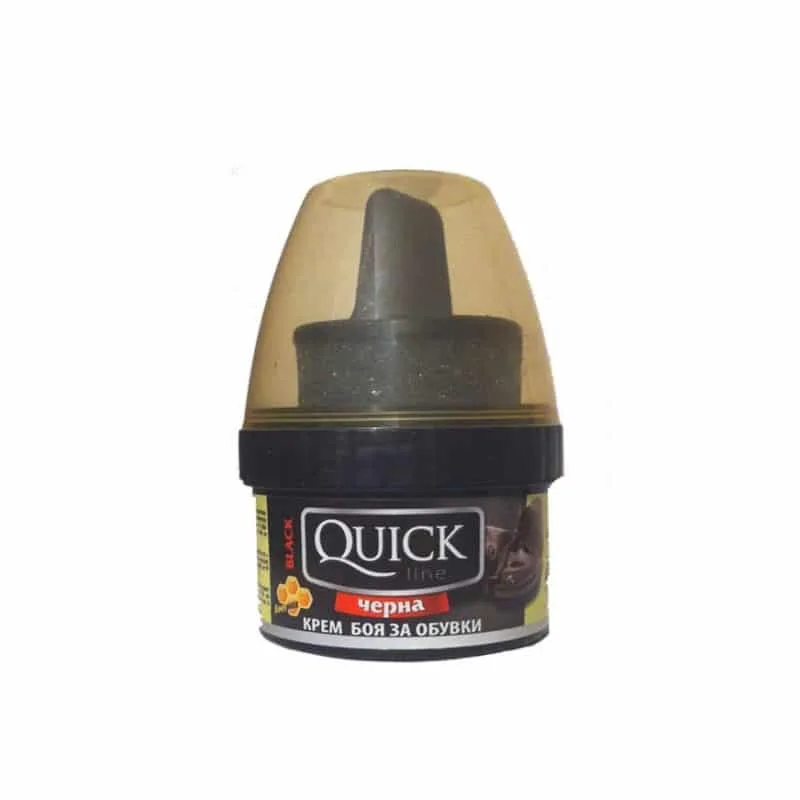 Cremă de pantofi neagră Quick Line 50ml