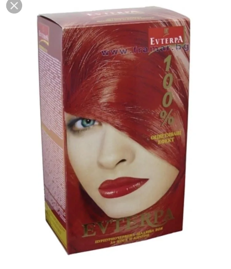 Colorant de păr roșu Evterpa