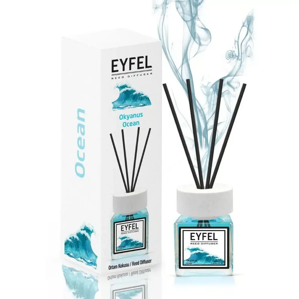 Odorizant cu bețișoare parfumate Ocean, EYFEL, 120 ml