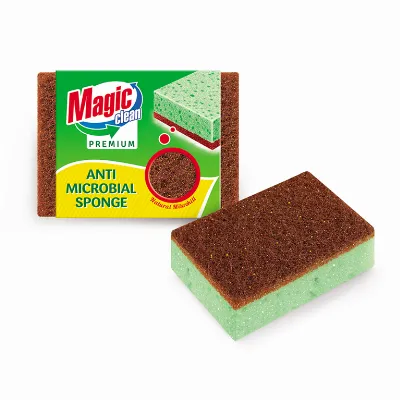 Magic Clean Premium Antibacterial Household Sponge Set