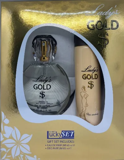 Lady`s Gold Lucky Set – EDP 60 ml and Deo Spray 8