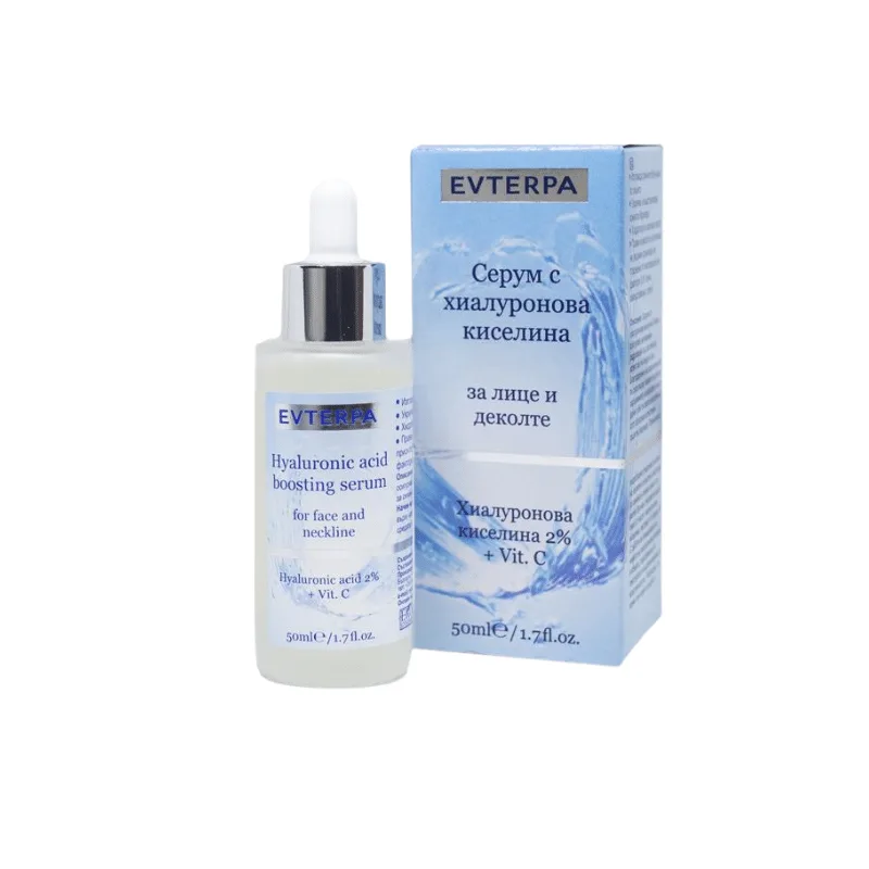 Ser cu acid hialuronic 2% și vitamina C Evterpa