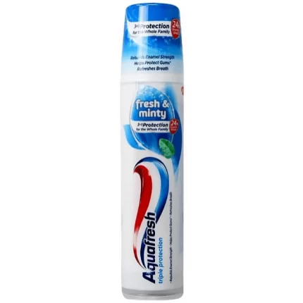 Aquafresh Fresh&Minty pastă de dinți cu pompă, 100 ml