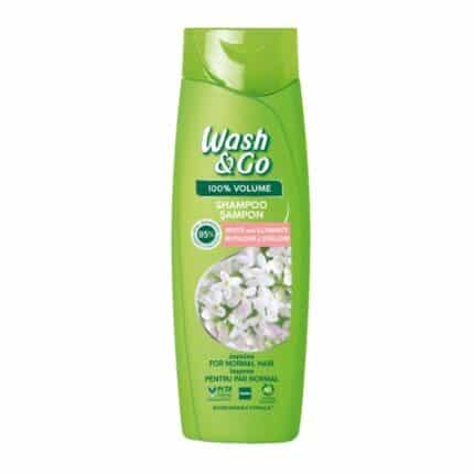 Wash & Go Шампоан с жасмин за обем за нормална коса х370 мл